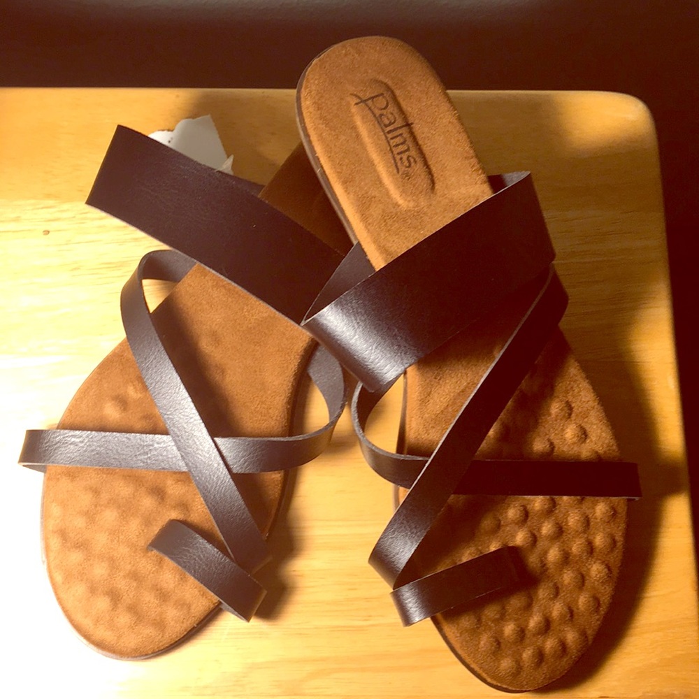Palms Black sandals